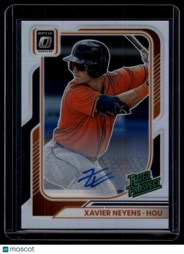 2026 Donruss Xavier Neyens #192 Rated Prospects Optic Signatures AU