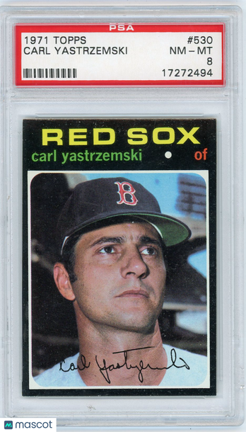 1971 Topps Carl Yastrzemski #530 PSA 8
