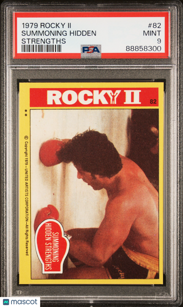 1979 Rocky II Summoning Hidden #82 PSA 9