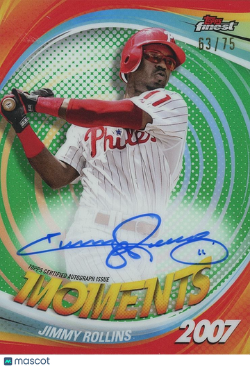 2025 Topps Finest Jimmy Rollins Green Topps
