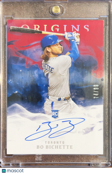 2020 Panini Origins Bo Bichette #32 RC Auto 74/99 Baseball Card