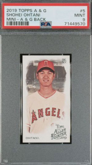 2019 Topps Allen & Ginter #5 Shohei Ohtani Mini A & G Back SP PSA 9
