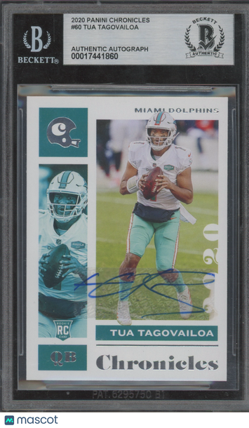 2020 Panini Chronicles Football Tua Tagovailoa #60 Autograph Card RC BGS Authentic