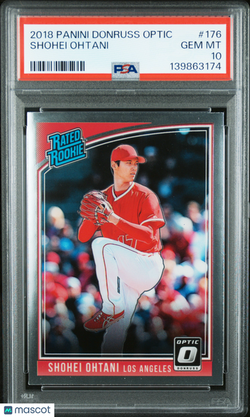 2018 Panini Donruss Optic Shohei Ohtani #176 PSA 10