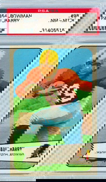 1954 Bowman Paul Barry #98 PSA 8 P1330