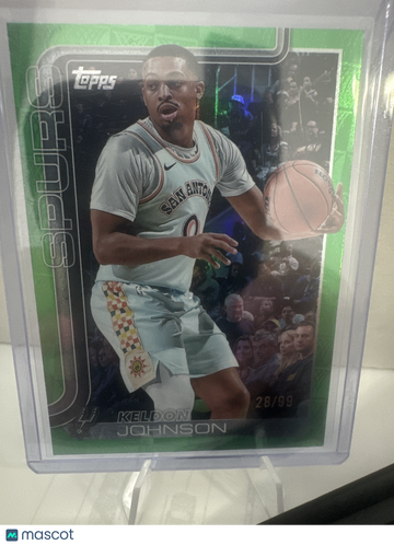 2025-26 Topps Basketball Keldon Johnson Season Tip Off Green Foilboard 28/99