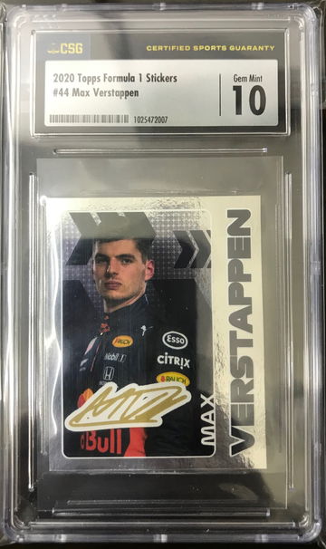 2020 Topps Formula 1 Stickers F1 #44 Max Verstappen csg10