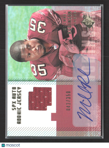 2006 Upper Deck SPx Michael Robinson #211 Event-Worn Jersey 043/350 SPx Auto Rookie Jersey Auto