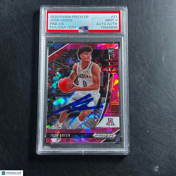 2020 Panini Prizm Draft Picks Josh Green #21 Pink Ice PSA 9 Auto A