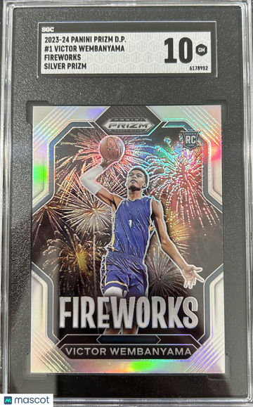 2023-24 Panini Prizm Draft Picks Victor Wembanyama #1 SGC 10