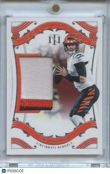 Joe Burrow 2025 National Treasures 3 Color Jersey Patch Cincinnati Bengals 31/49