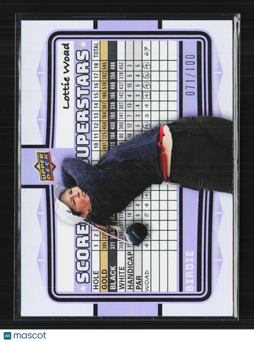 2026 Upper Deck Golf Scorecard Superstars Lottie Woad #SS-21 Birdie /100