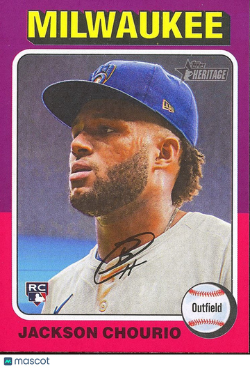 2024 Topps Heritage Jackson Chourio #632 Rookie