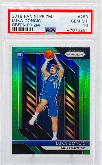 Luka Doncic Green Prizm RC PSA 10