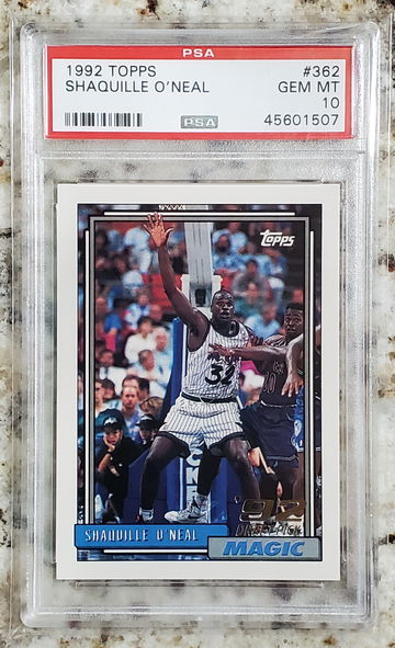1992 Topps SHAQUILLE O'NEAL #362 PSA 10