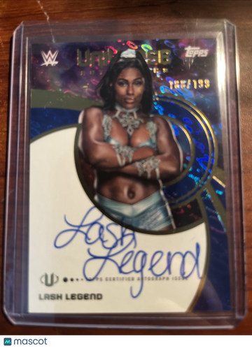 2025 Topps WWE Universe Lash Legend #199 Blue autograph Parallel/Variety Insert Topps