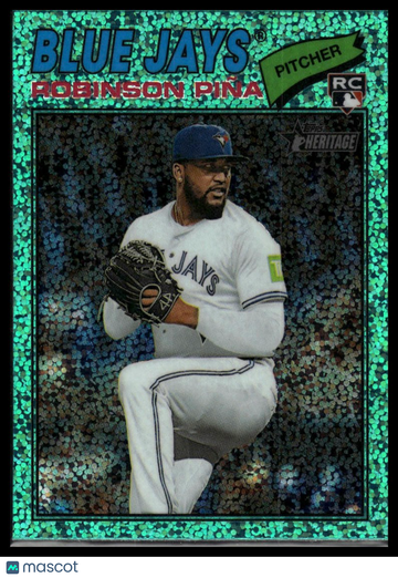 2026 Topps Heritage Robinson Pina #315 Chrome Aqua Sparkle Refractors RC