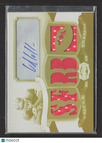2009 Topps Triple Threads Glen Coffee #TTRA-66 White Whale /1 Authentic Autographed Jersey Relic Card