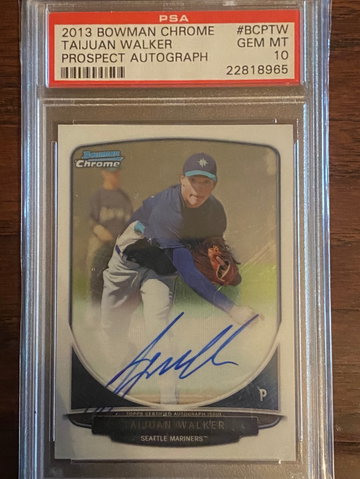 Taijuan Walker 2013 Chrome auto 10