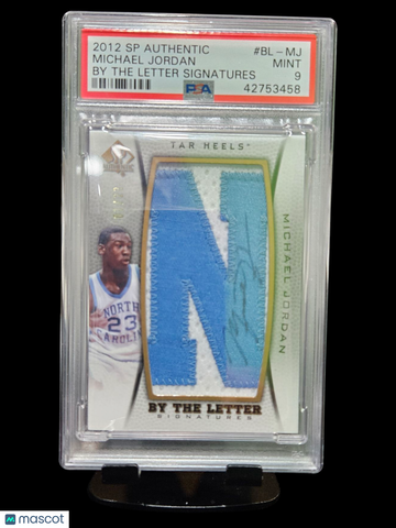 2012 SP Authentic By The Letter Signatures Michael Jordan #BL-MJ PSA 9
