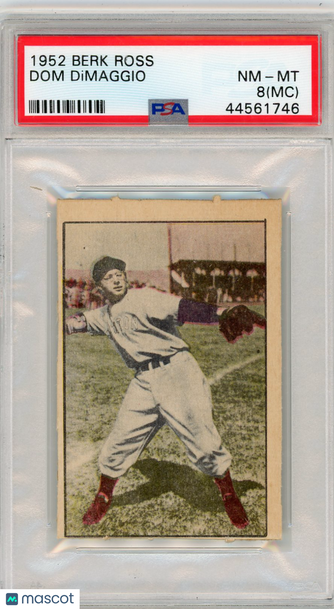 1952 Berk Ross Dom Dimaggio MC PSA 8