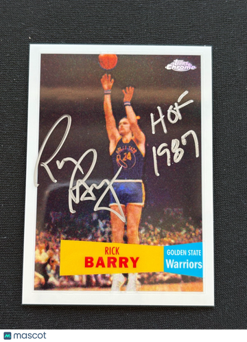 2008 Topps Chrome Rick Barry Inscriptions