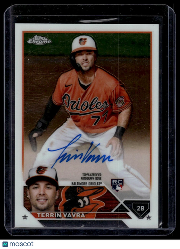 2023 Topps Chrome Update Terrin Vavra #RA-TV Autographs AU