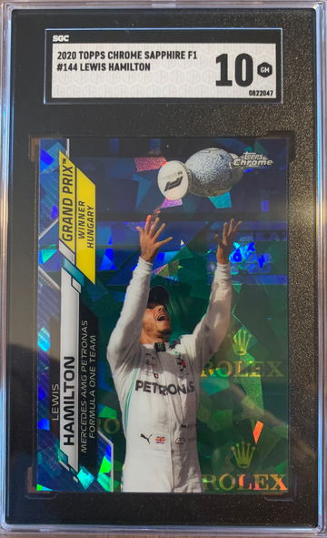 2020 Topps Chrome Sapphire Formula 1 Lewis Hamilton #144