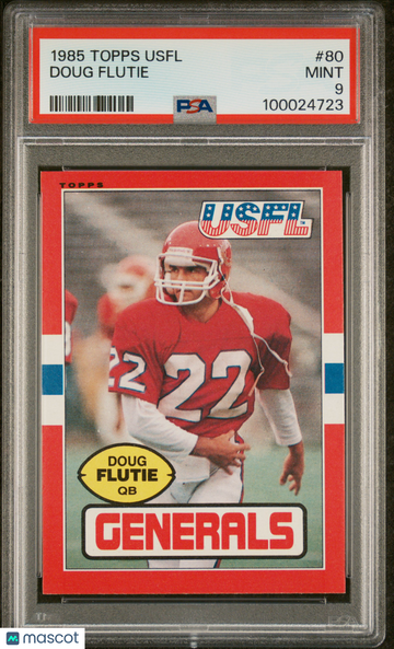 1985 Topps Usfl Doug Flutie #80 PSA 9