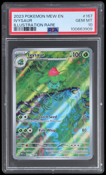 2023 Pokemon Scarlet And Violet 151 Ivysaur Illustration Rare PSA 10