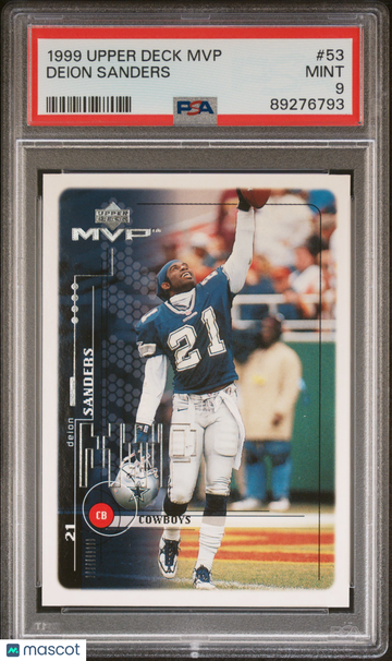 1999 Upper Deck MVP Deion Sanders #53 PSA 9