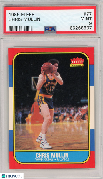 1986 Fleer Chris Mullin #77 PSA 9