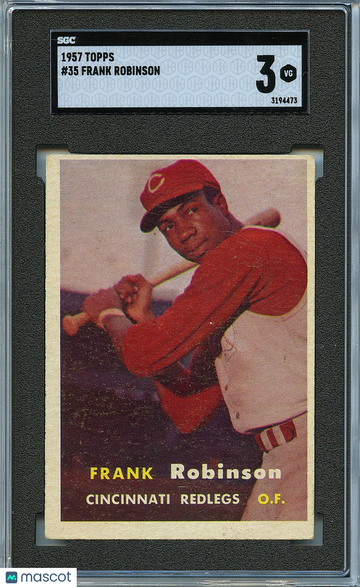 1957 Topps Frank Robinson #35 Rookie SGC 3