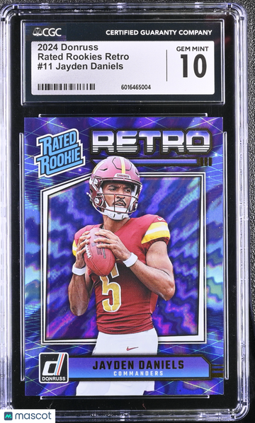 2024 Donruss Jayden Daniels #11 Rated Rookies Retro CGC 10