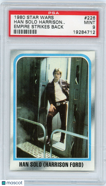 1980 Star Wars Empire Strikes Back Han Solo (H. Ford) #226 PSA 9