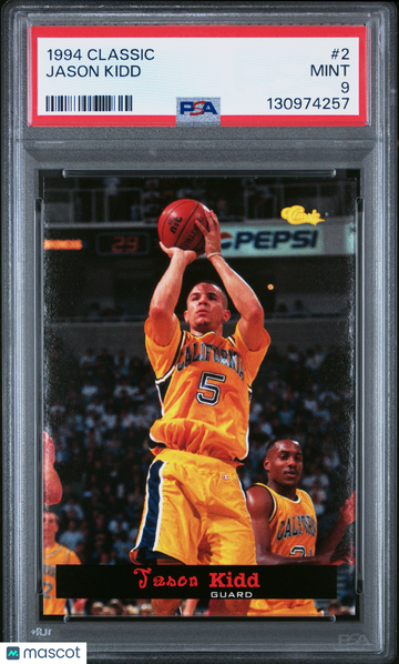 1994 Classic Jason Kidd #2 Rookie PSA 9