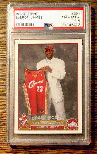 2003 Topps Basketball #221 LeBron James PSA 8.5 Nr Mt Mint