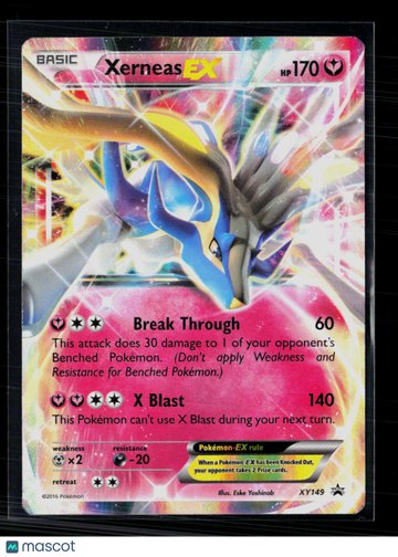2016 XY Promos Xerneas EX Holo Black Star Promo FA #XY149