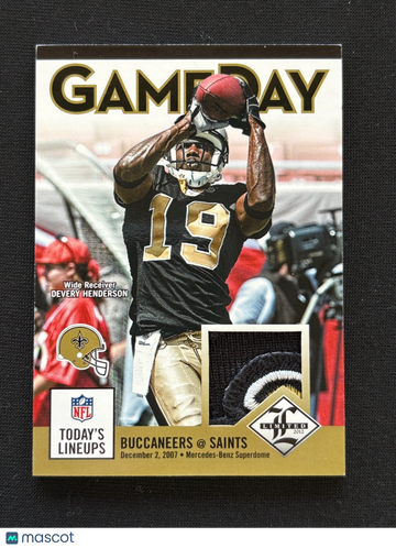 2012 Limited Devery Henderson Patch