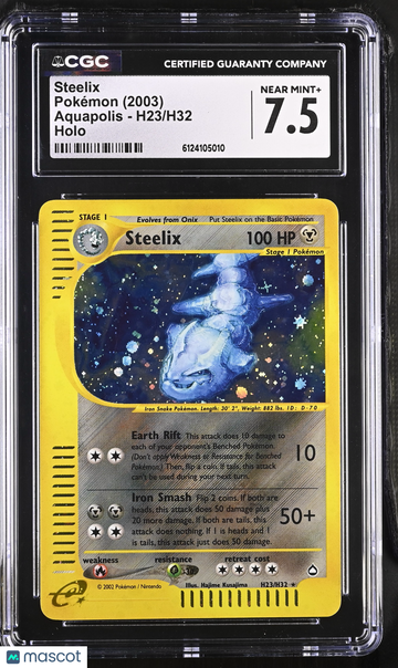 2003 Pokemon Aquapolis Steelix Holo CGC 7.5 #H23/H32
