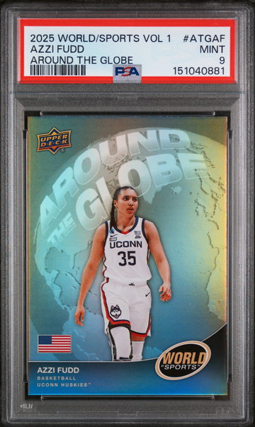 2025 Upper Deck World of Sports Volume 1 Around the Globe Azzi Fudd #ATGAF PSA 9