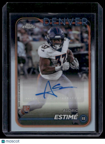 2024 Topps Chrome Audric Estimé #RA-AES Rookie Autographs AU