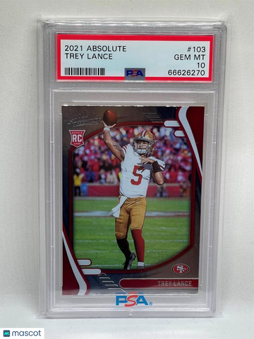 2021 Panini Absolute Trey Lance #103 PSA 10