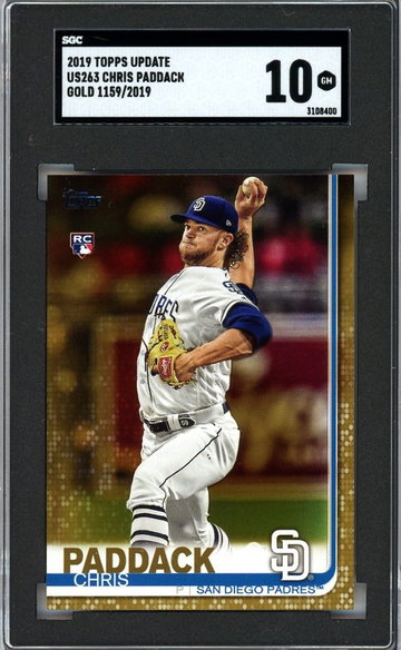 Chris Paddack 2019 Topps Gold Rookie