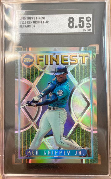 1995 Topps Finest #118 Ken Griffey Jr. Refractor 8.5