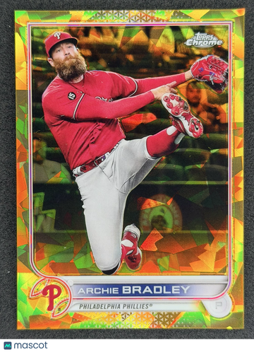 2022 Topps Chrome Sapphire Edition Archie Bradley #10 Gold SN Philadelphia Phillies