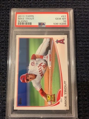 2013 Topps Mike Trout Sliding PSA 10