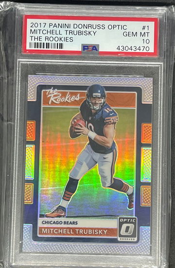 2017 Optic Mitchell Trubisky The Rookies PSA10