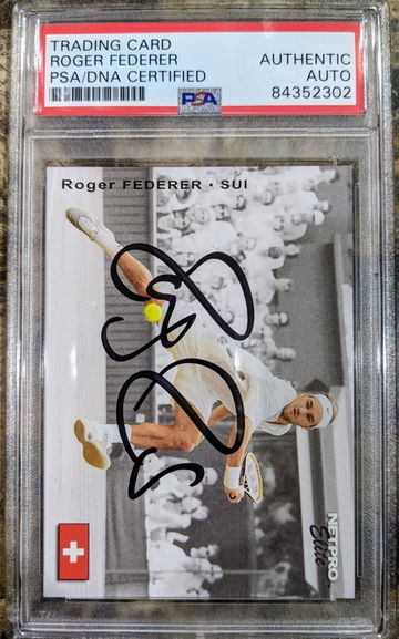 Roger Federer PSA Authentic Autograph 
