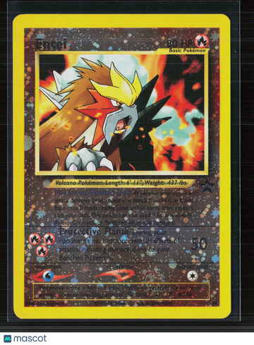 2001 Wizards Entei Holo Black Star Promo #34